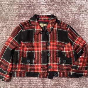 Women’s Plaid crop Jacket